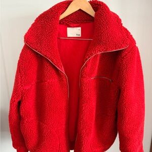 Wilfred Red Teddy Jacket
